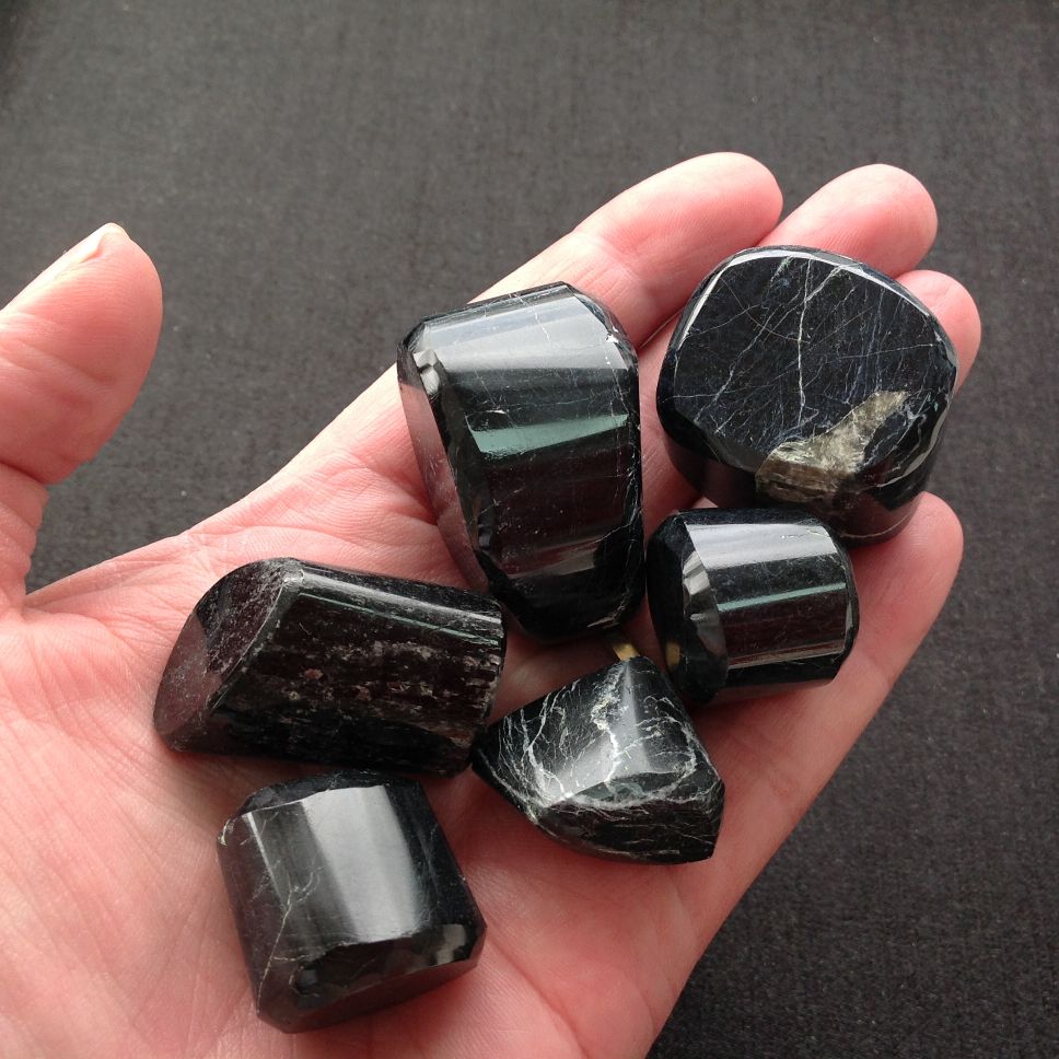 Black Tourmaline Tumbled (IN) - 250gms Black Tourmaline Tumbled (IN) - 250gms